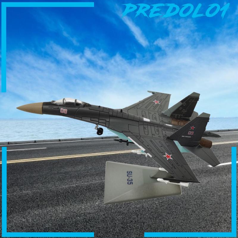 [Predolo1] 1:144 SU-35 Model Pejuang Miniatur Pajangan Desktop Simulasi Tinggi Fighter