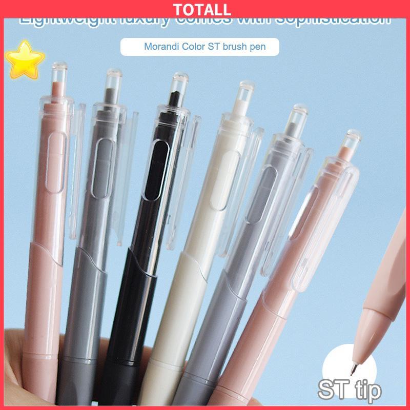 COD Pulpen Tinta Gel Hitam 0.5mm Retractable Portable Untuk Pelajar-Totall