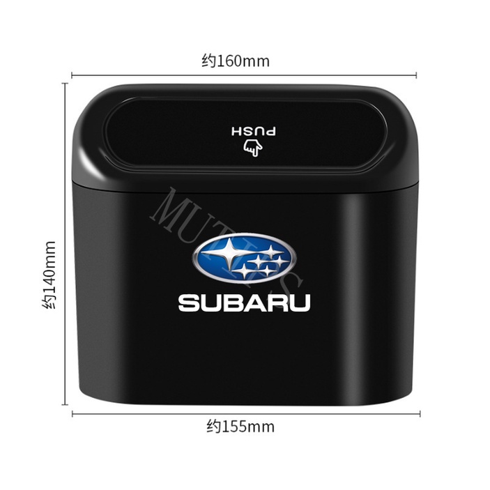 Subaru Tempat Sampah Mini Portabel Mobil Gantung Tutup Flip Dustbin Back Seat Waterproof ABS Storage Box Organizer Untuk XV Impreza WRX sti Crosstrek Forester Pedalaman Levorg BRZ