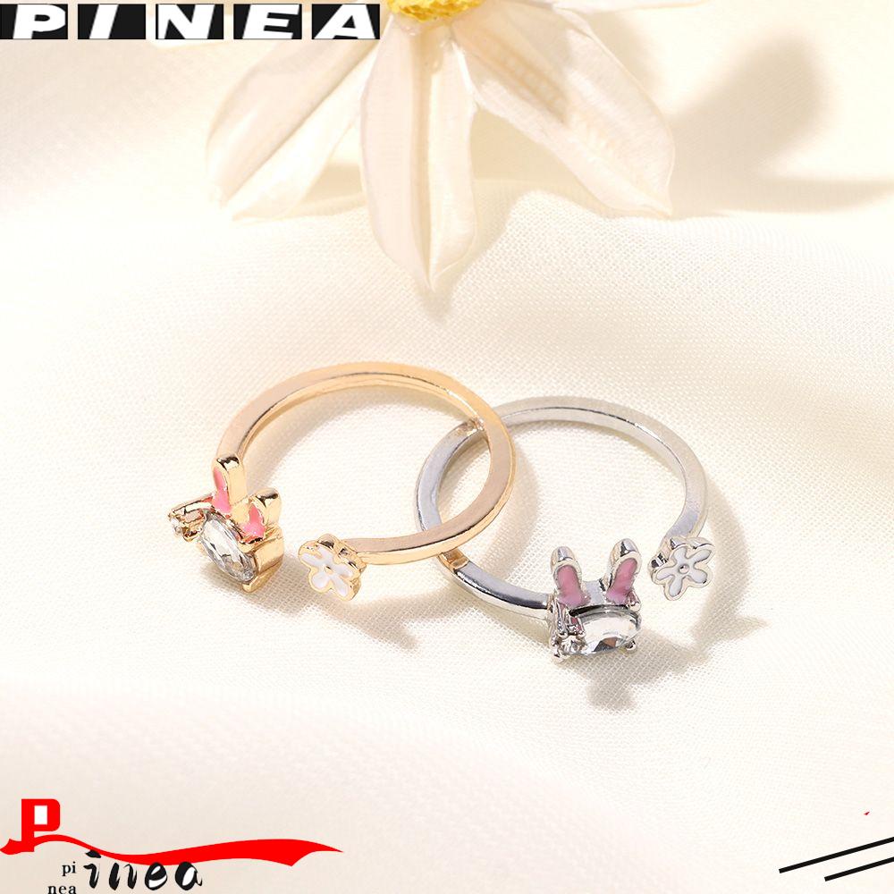 Perhiasan Hadiah Cincin Nanas Adjustable Animal Rings