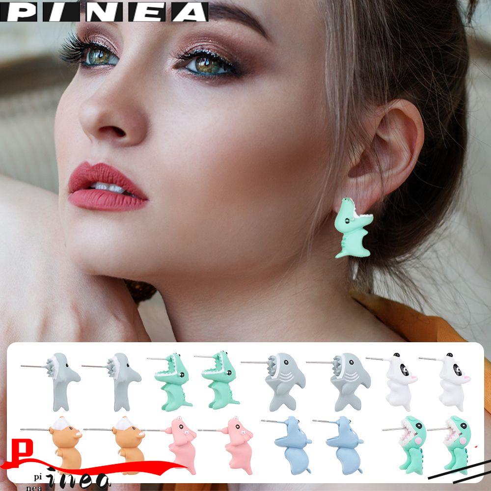 Nanas Hewan Gigit Anting Wanita Hadiah INS Gaya Handmade Stud Earrings