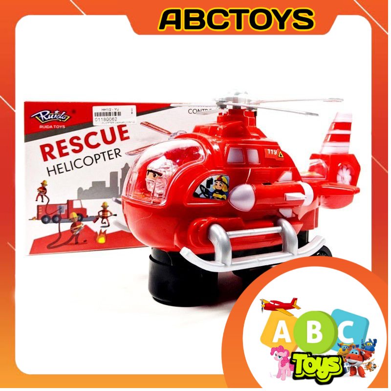 [ Free Batrai ]Mainan anak Helicopter Rescue/Helicopter Kebakaran)Mainan Helicopter