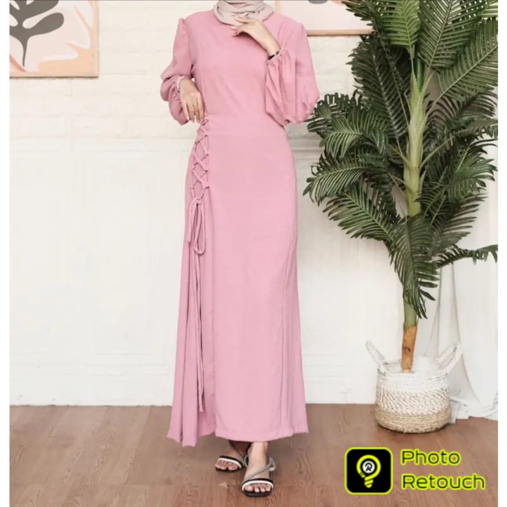 BEFAST - ZEC DRESS ALEA / Clara Dress CRINCLE / LongDress Wanita Pesta/Kondangan / Dress pasbody Kekinian Remaja ABG Trendy / Outfit Wanita Formal Hijab Style / Dress Maxy Model Terbaru