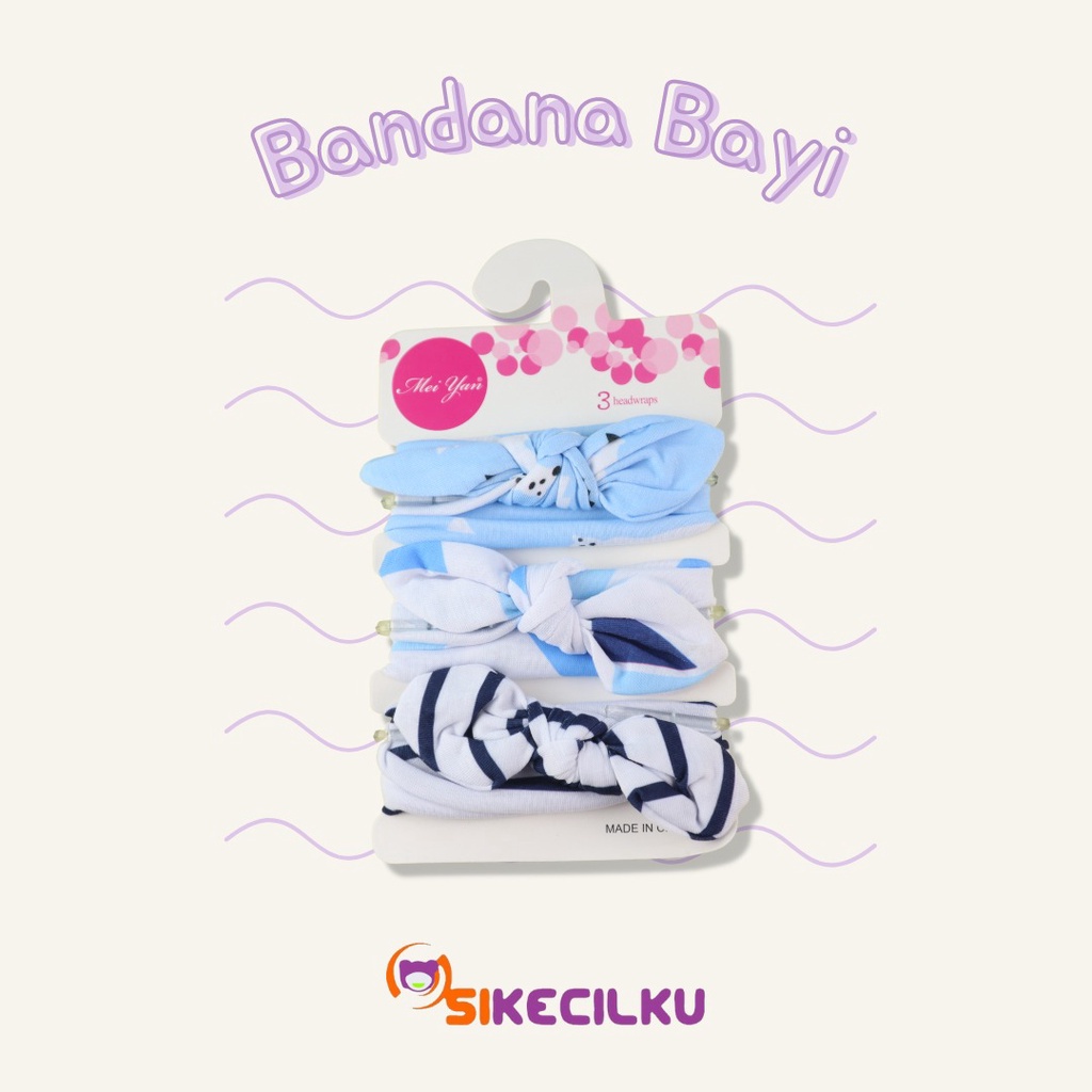 Bandana bayi import isi 3pcs