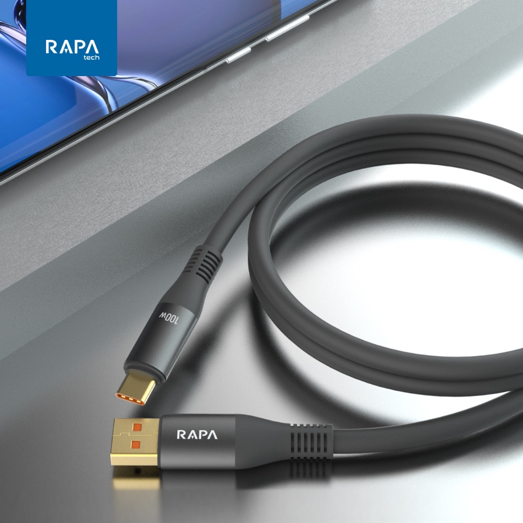 Original RAPAtech Kabel Data Fast Charging Type C/Micro Usb/Lightning/ Usb C to C/C to Lightning