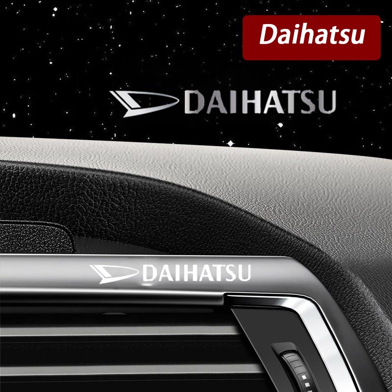 Logo Mobil Daihatsu 3D Exterior Metal Sticker Interior Mobil Stiker Hias Jendela Kreatif Stiker Untuk Daihatsu Rocky Terios Taruna Ayla Xenia Ceria Classy Taft Sigra Aksesoris