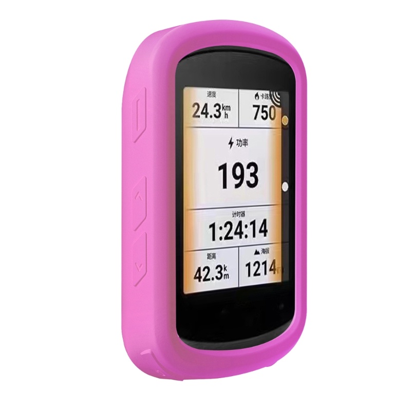 Vivi Soft Case Kulit Sepeda Anti slip Untuk-Garmin Edge840Cover Pelindung GPS Anti-drop