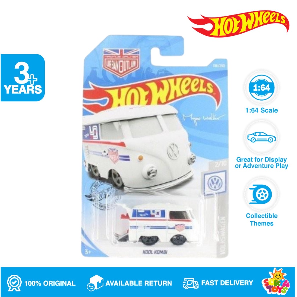 Hot Wheels Reguler Kool Kombi Urban Outlaw Putih
