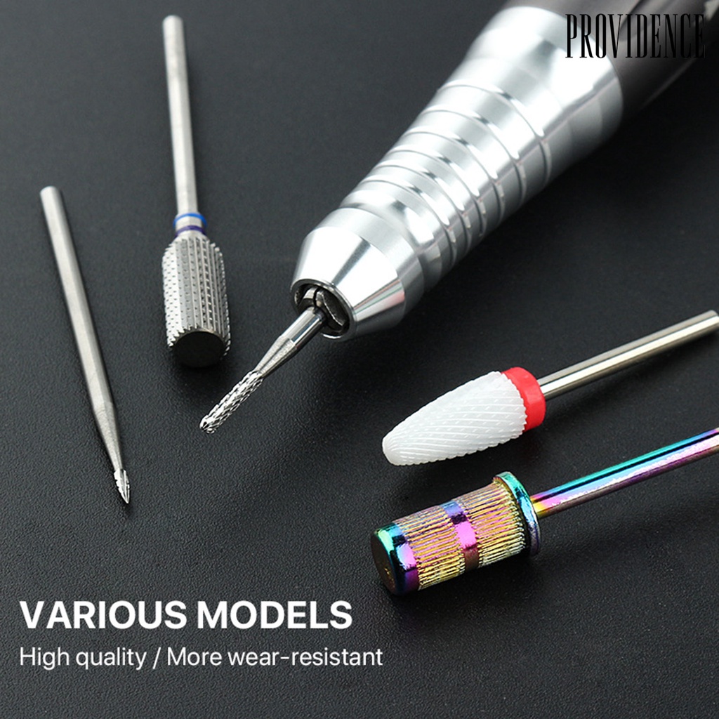 Providence 1set Mata Bor Kuku Tahan Karat Daya Tahan Tinggi Instalasi Sederhana Nyaman Hemat Tenaga Kerja Menghilangkan Kulit Mati Mata Bor Stainless Steel Manicure Pedicure Polishing