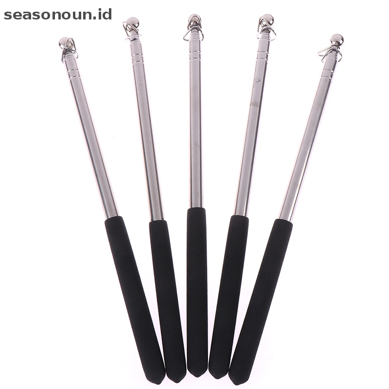 Seasonoun Professional touch 1meter head telescopic flagpole stainless Profesor pointer.