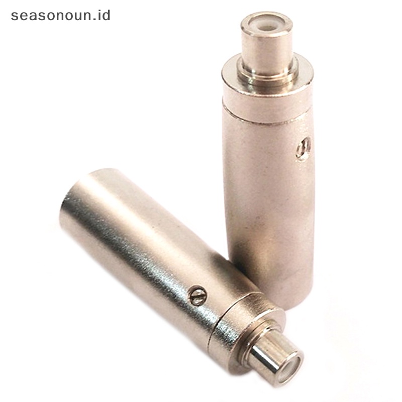 Seasonoun 3pin XLR Plug Male to RCA Female Konektor Adaptor Audio Microphone Amplifier.