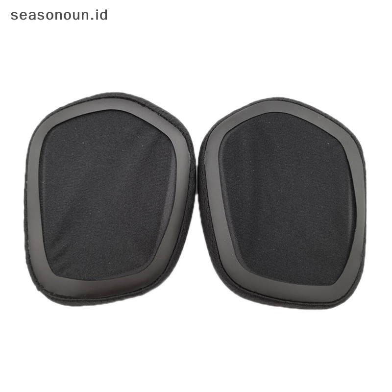 Seasonoun Bantalan Telinga Busa Memori Pengganti Bernapas mesh earmuffs head beam cushion repair parts Untuk itech G733 G335.