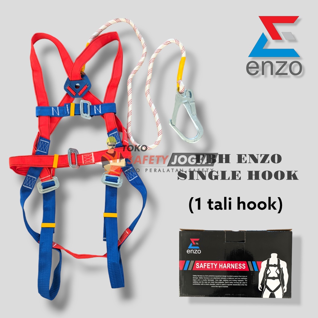 FULL BODY HARNESS DOUBLE DAN SINGLE BIG HOOK ENZO - SINGLE HOOK
