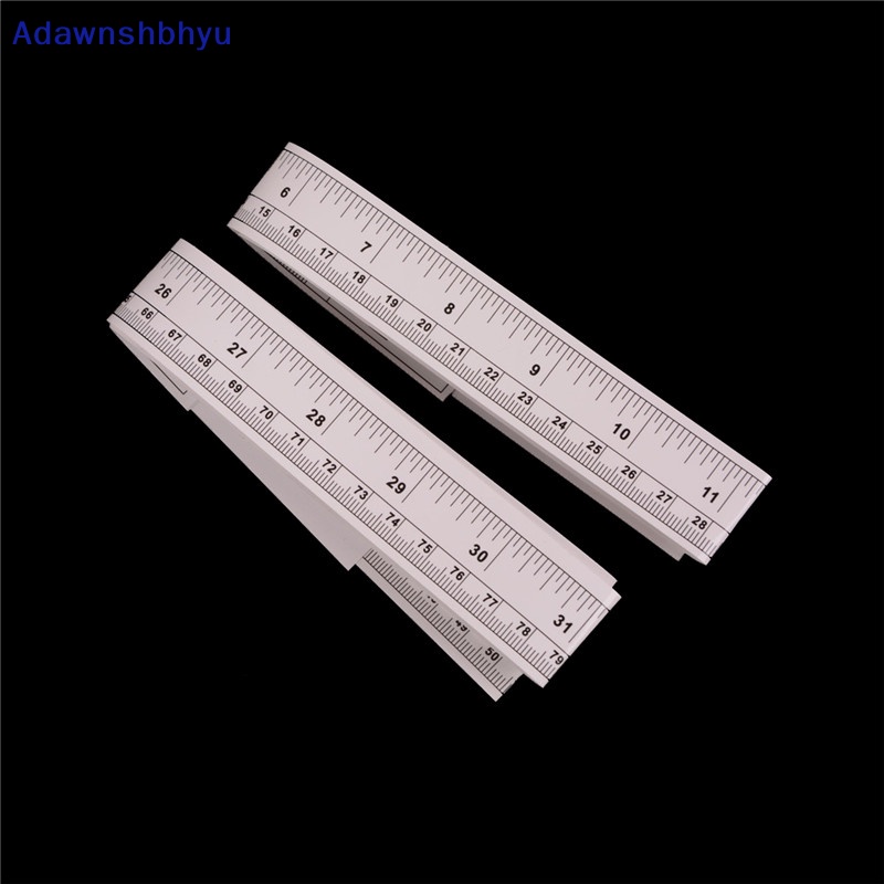 Adhyu Alat Berguna Silver Mesin Jahit Stiker Self Adhesive Rulers Metric Measure Tape ID