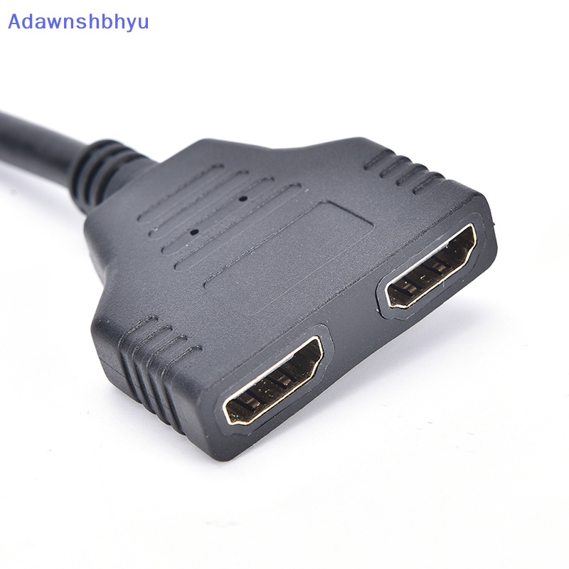 Adhyu Baru 1080P HDMI Port Male to 2female 1in2 Out Splitter Kabel Adapter Converter ID