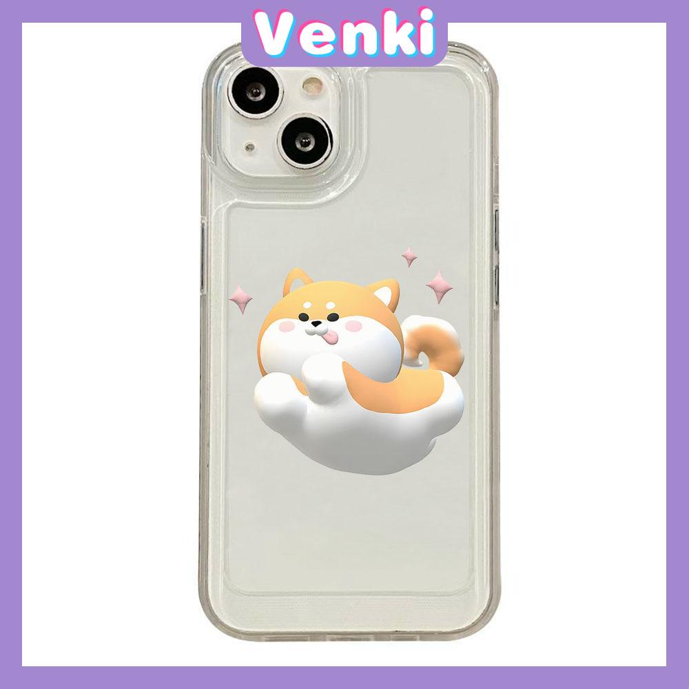 VENKI - For iPhone 11 iPhone Case Clear Big Hole Space Case TPU Soft Case Shockproof Protective Camera Cute Dog Compatible with iPhone 14 13 Pro max 12 Pro Max 11 xr xs max 7 8Plus