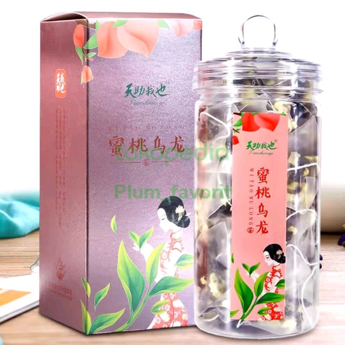 

Oolong Peach Green Tea 蜜桃乌龙茶 - Teh Persik Manis