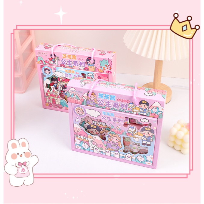 

CP Notebook GIFT BOX SET Stickers and ROLL / Souvenir Hampers Anak sekolah