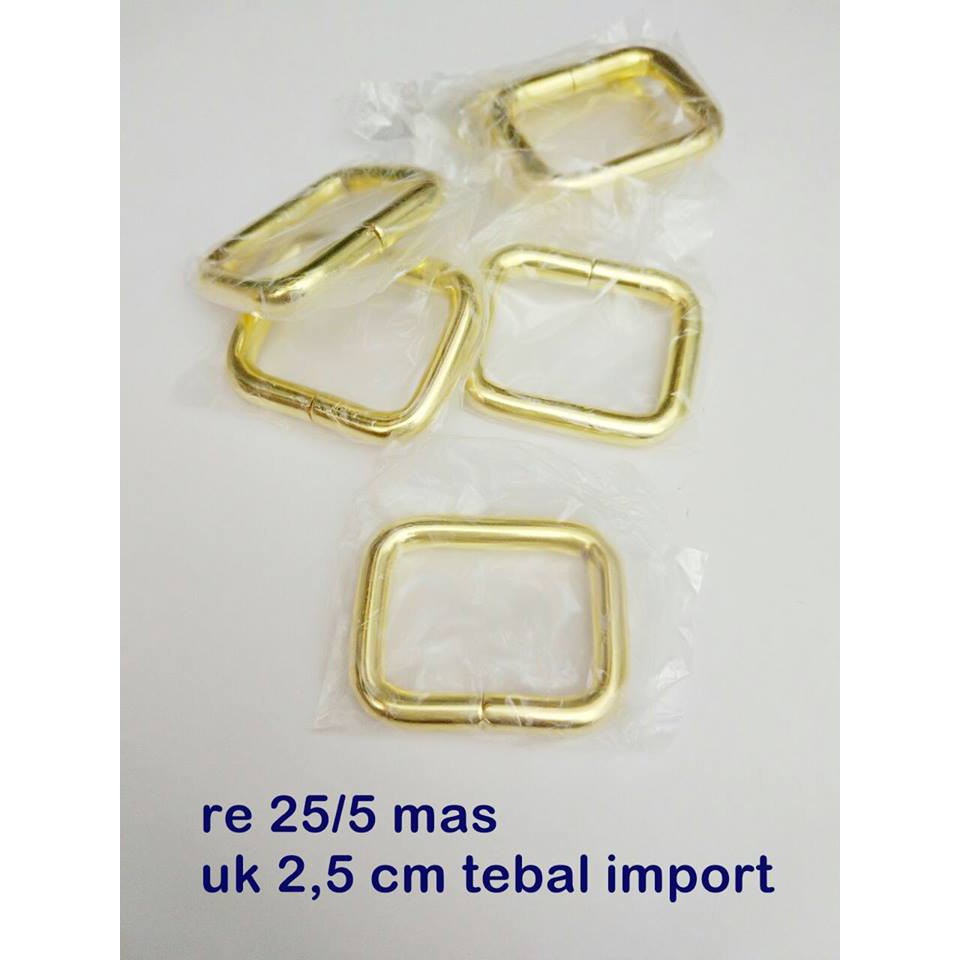 RING KOTAK /RE 25/5 GOLD uk 25cm /PER PCS