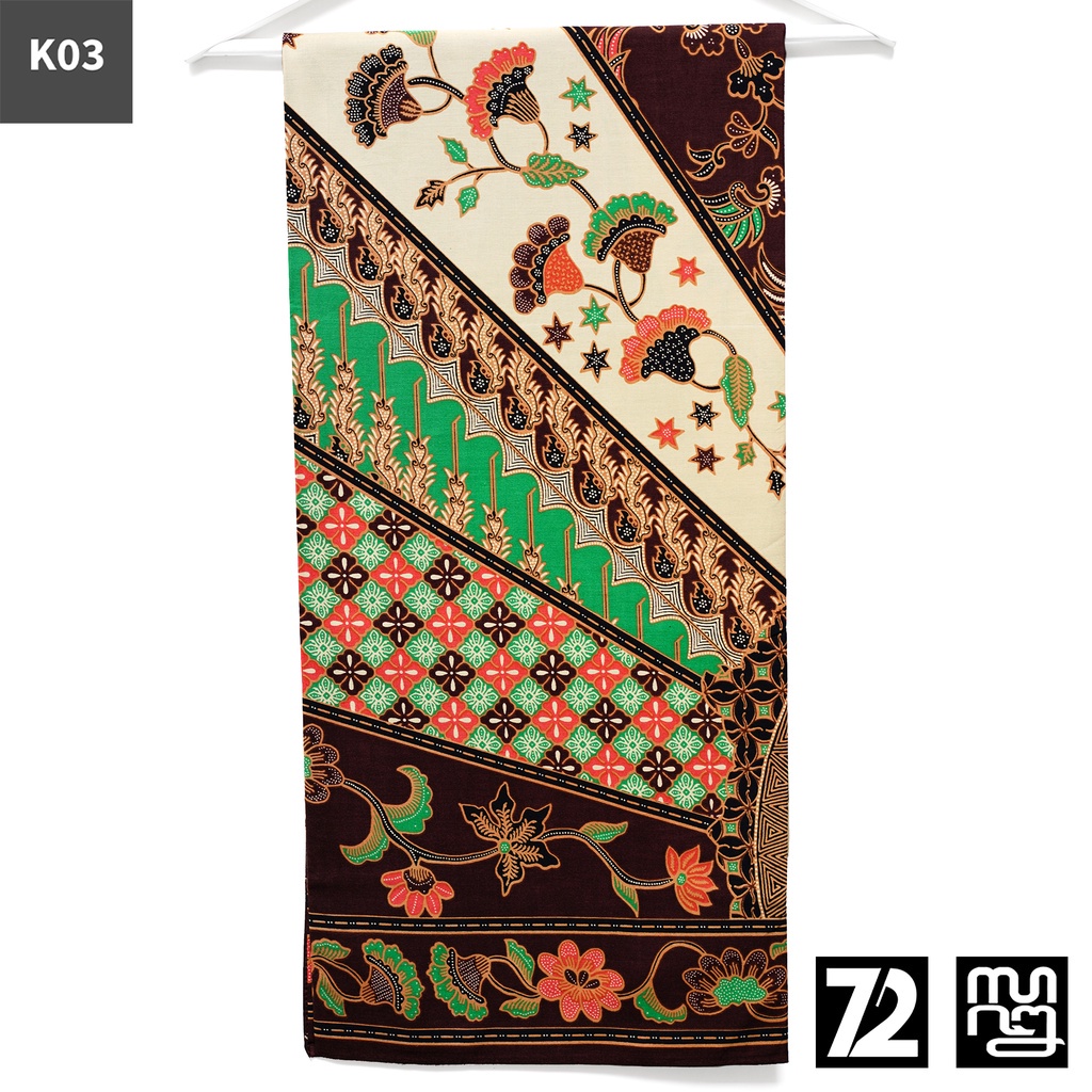 KAIN BATIK KATUN Premium Motif Burung Multi Motif Warna Hitam Cream 723669 Cap 72 Jarik Jarit Samping Kebat Panjang Batik Katun Modern Premium Bahan Seragam Batik Pernikahan Kantor Keluarga Murah Kamen Jadi Batik Bali Lembaran