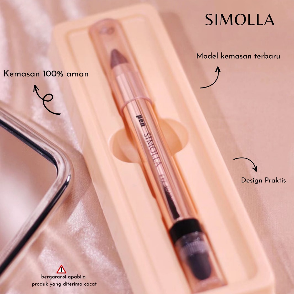 Eyeshadow Pen Premium pigmented by SIMOLLA multifungsi Eyeshadow Crayon