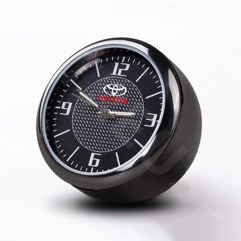 Jam Mini Quartz Mobil Toyota luminous Interior Clock Decoration Untuk Toyota Agya Razie Kekinian Avanza Veloz Rush Kijiang Innova Yaris Corolla Cross bZ4X RAV4 Vios Fortuner CHR Camry