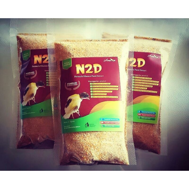 JUAL N2D N2-D AMPIBI AMPHIBI PAKAN MAKANAN BURUNG KENARI FINCH BLACKTHROUT MUDA ANAKAN REMAJA