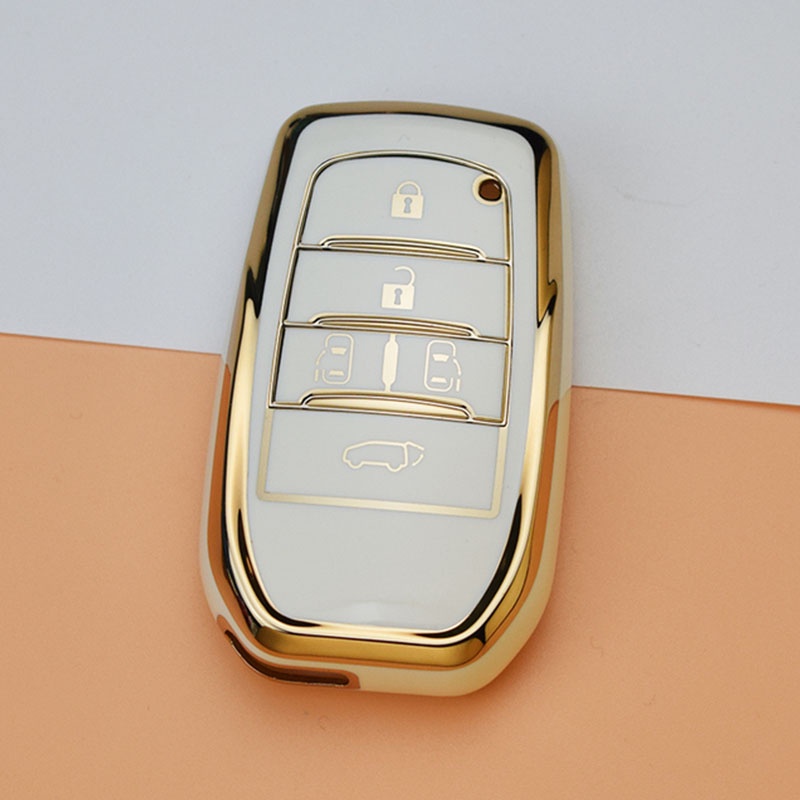 Tpu Mobil 5tombol Key Case Cover Untuk Toyota Alphard VELLFIRE 2012previa 2018shell Fob Holder Pelindung Aksesoris
