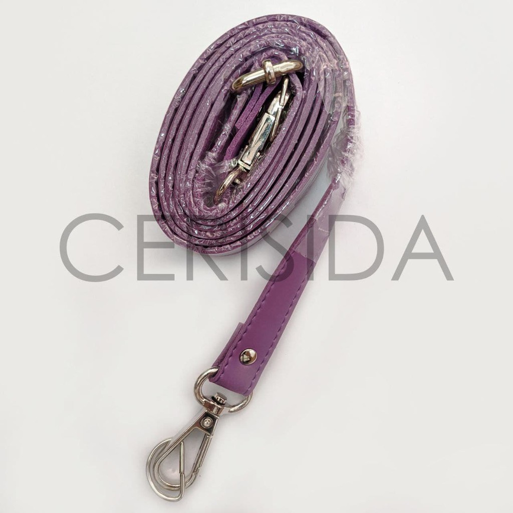 Tali tas sling pelangi jahit nikel 1.4cm x125 cm