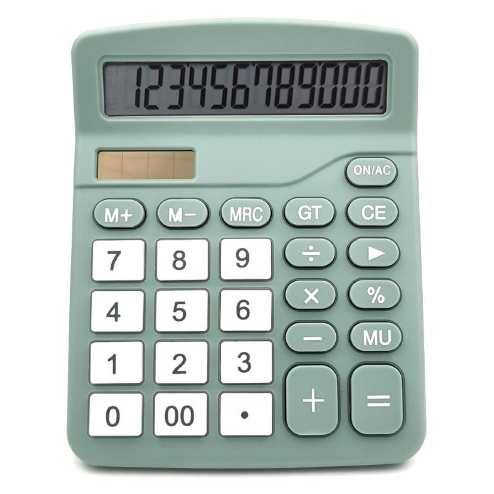 [Elegan] Calculadora Medium Desktop837 12 Digit Display Font Besar Alat Kantor Tampilan Lebar Alat Hitung Layar