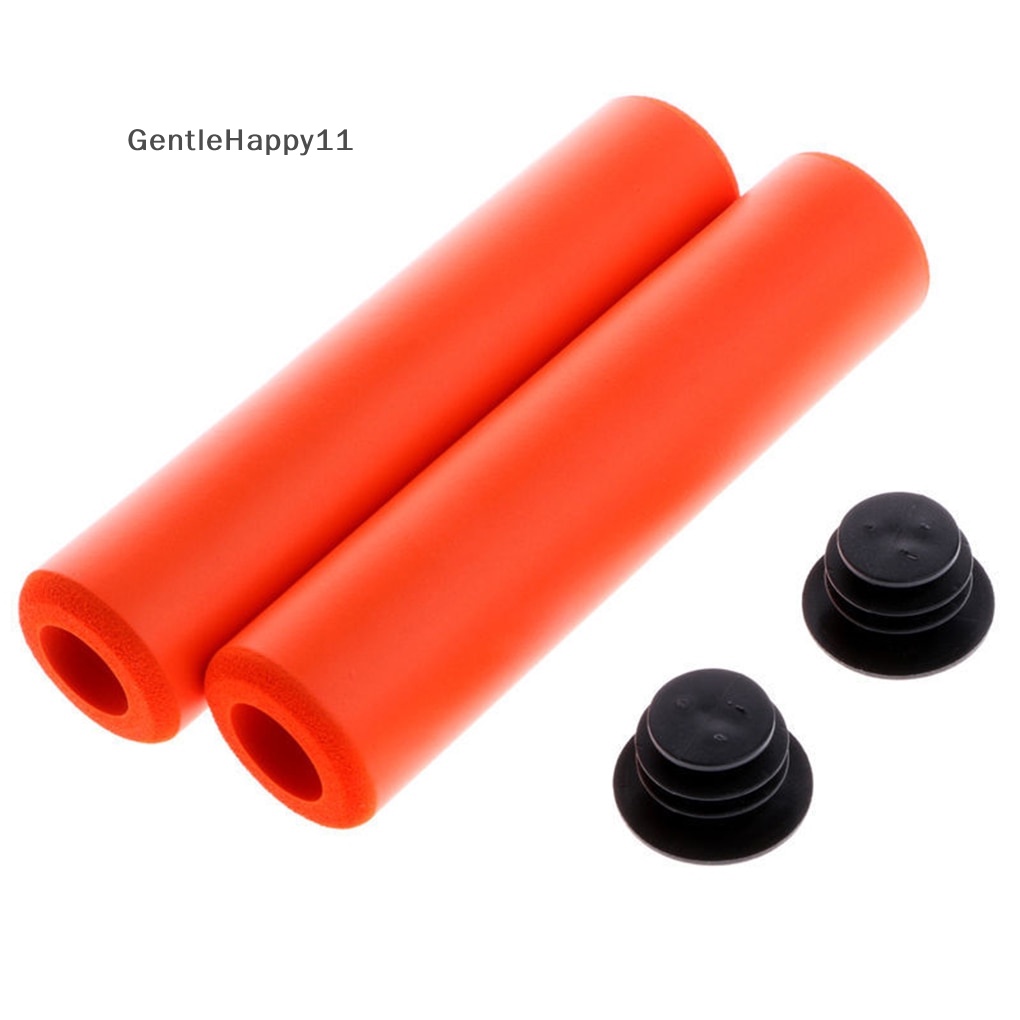 Gentlehappy 1pasang Grip Sepeda Bersepeda Silikon Outdoor MTB Mountain Bike Stang Grips id