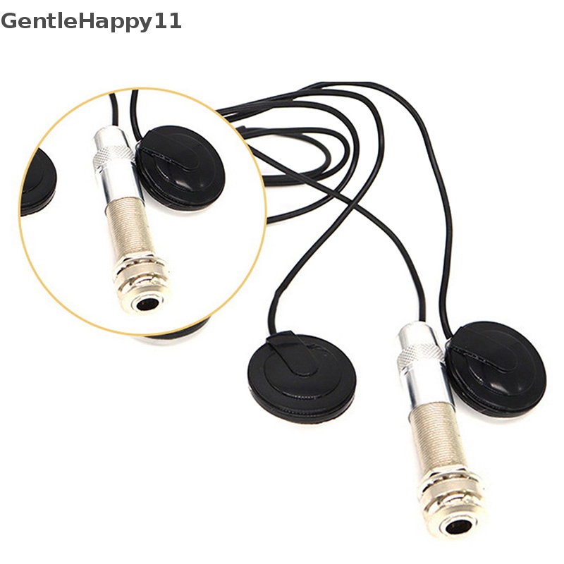 Gentlehappy Universal Pickup Piezo 3transducer 6.35mm Untuk Gitar Akustik Ukulele Mandolin id