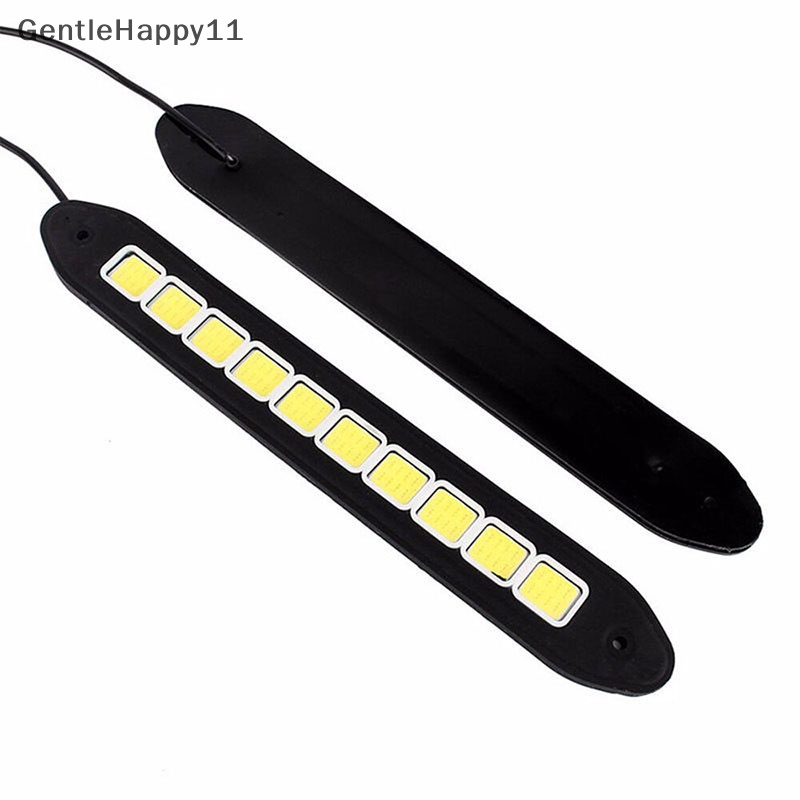 Gentlehappy 1X 10LED 12V Daytime Running Light DRL COB Strip Lamp Kabut Mobil Mengemudi Tahan Air id