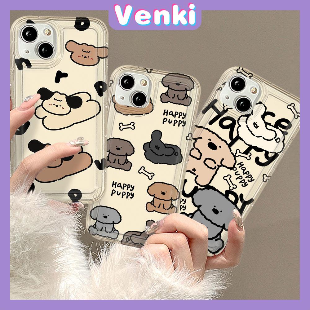 VENKI - For iPhone 11 Case Clear Phone Case TPU Soft Case Airbag Shockproof Protection Camera Cute Multi Shape Dog Compatible with iPhone 14 13 Pro Max iPhone 12 Pro Max XR XS 7 8