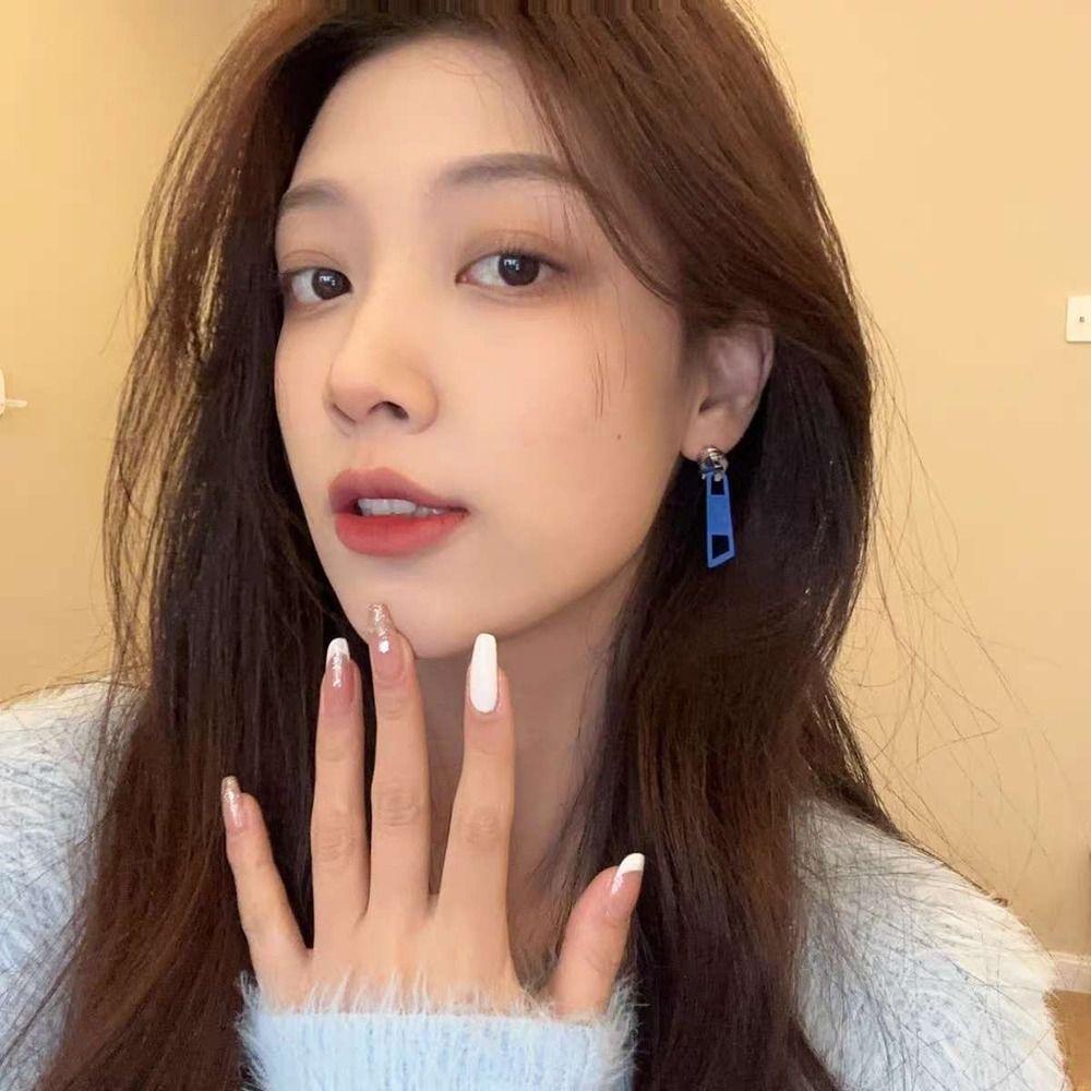 Mxbeauty Anting Bentuk Ritsleting Kepribadian Indah Hadiah Gadis Trendi Anting Punk Gadis Paduan Unik