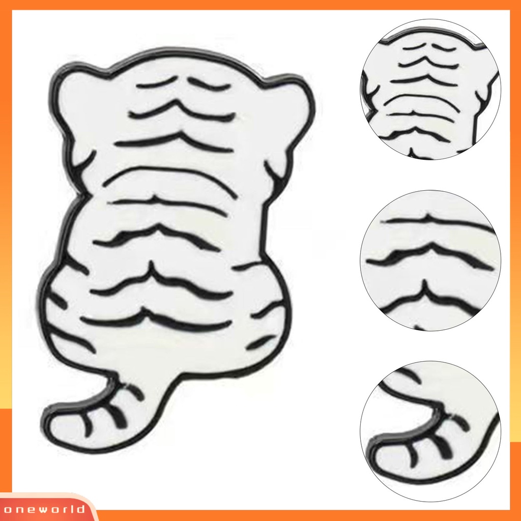 [ONE] Bros Pin Macan Belakang Tetes Minyak Pria Wanita Halus Tahan Lama Bros Baju Dekor