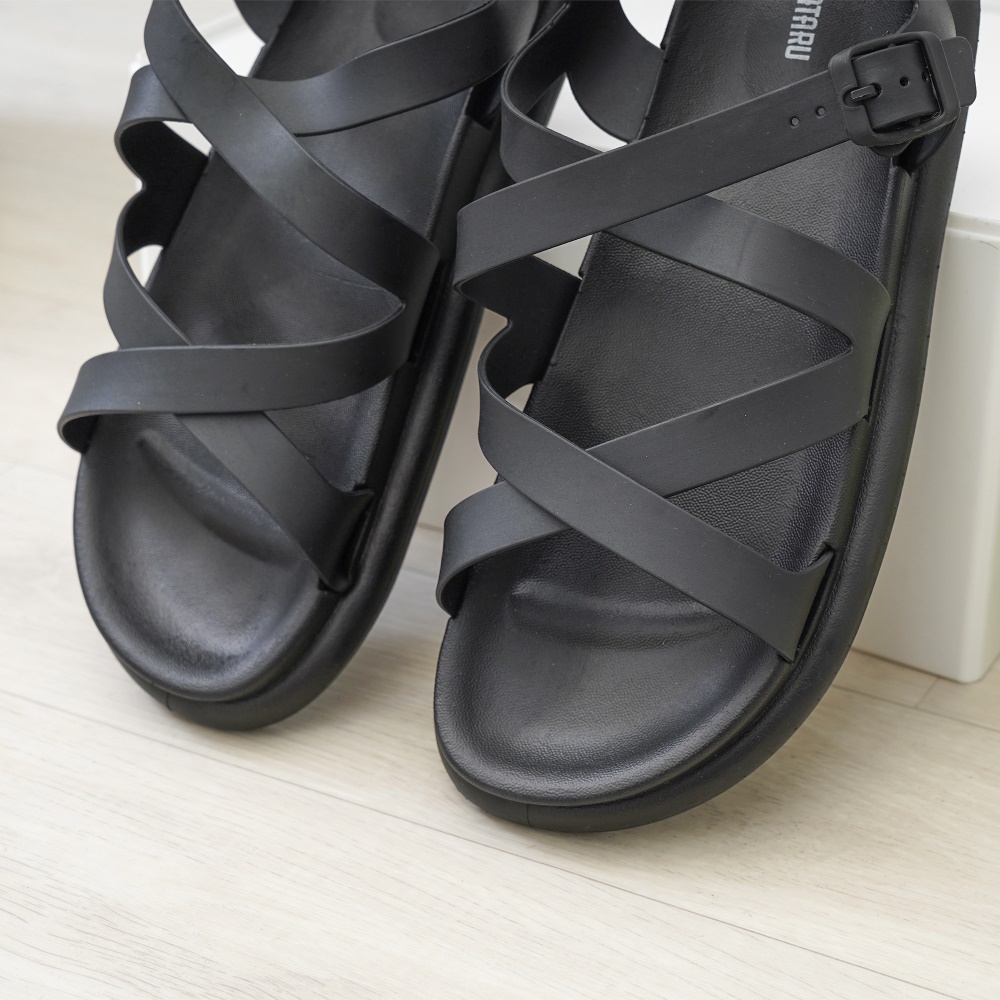 Ataru Ukuran 36 Sandal Wanita Cross - Hitam