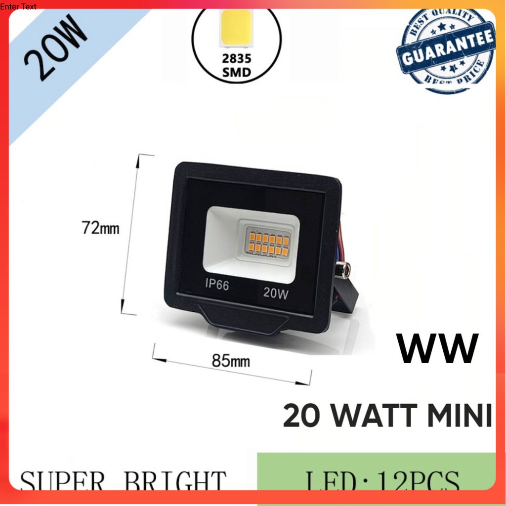 LAMPU SOROT LED 20W | LAMPU TEMBAK LED 20 WATT | LAMPU OUTDOOR LED KPS