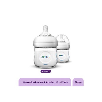 Philips AVENT Natural Bottle 125 ml / 260ml Botol Susu Bayi / Botol Susu Anti Kolik / Botol Susu Philip Avent Wide Neck