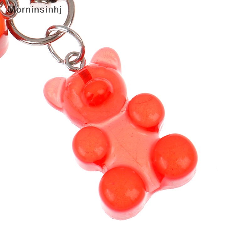 Mornin Lucu Permen Warna Jelly Beruang Gantungan Kunci Keyring Car Keys Bag Decor Ch Liontin id