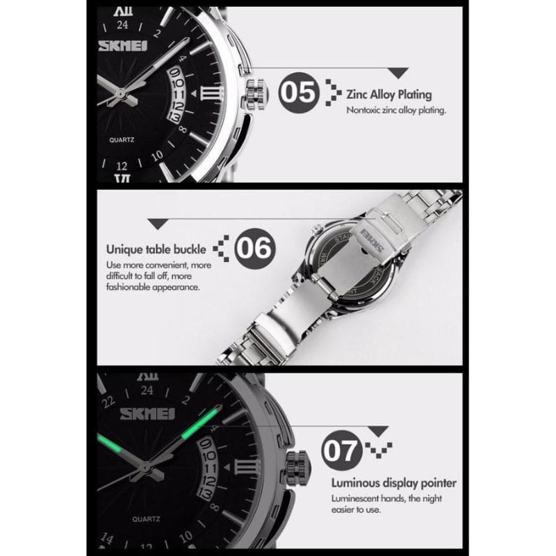 Jam Tangan SKMEI 9069 Pria Analog Free Box