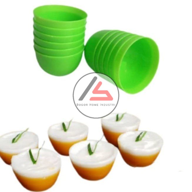 Cetakan Kue Talam Plastik/ Cetakan Kue Apem Plastik / Cetakan Puding (isi 12pcs)