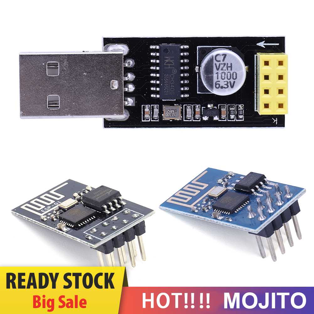 Adaptor Modul WiFi USB To ESP8266 Adaptor CH340 ESP-01 Support Windows Sistem