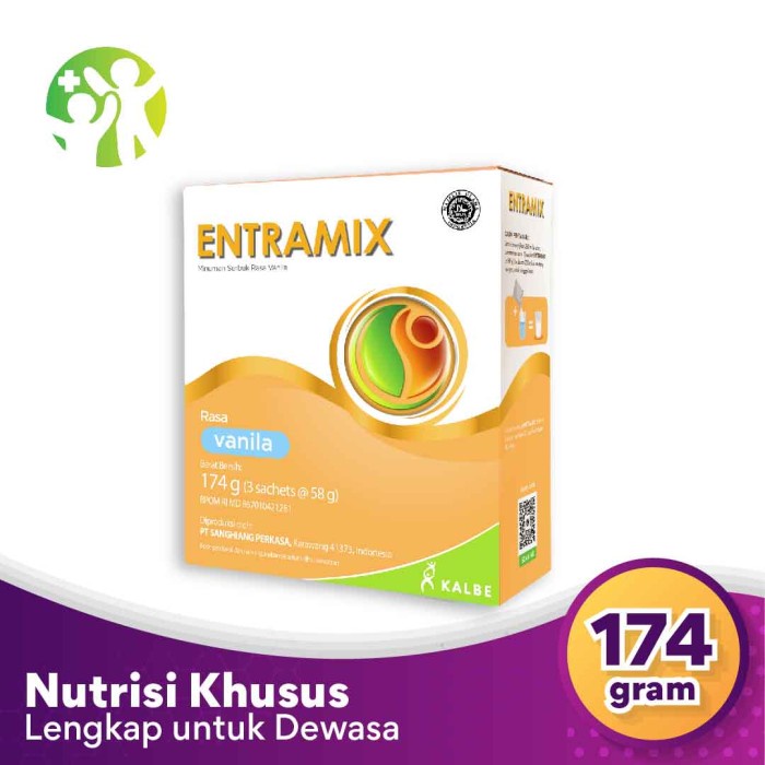 

Promo Terjangkau ~ Entramix 174 gram - Nutrisi Seimbang Khusus Dewasa - Coklat