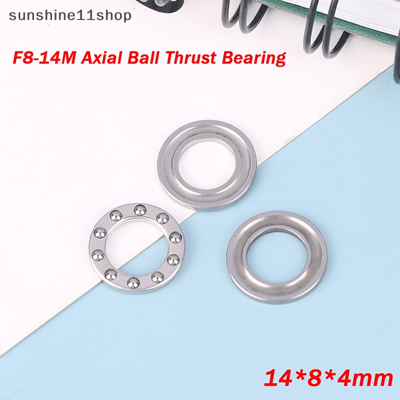 Sho 1Pc F8-14M Axial Ball Bearing Dorong Mini 3-In-1 Pesawat Metal Axial Ball Bearing N