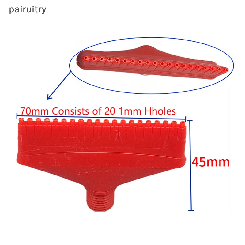 Nozzle Hembusan Merah Bahan Plastik ABS PRT Untuk Penghilang Debu Pendingin/ing Nozzle PRT