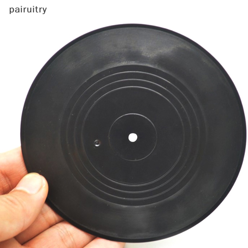 Prt Coaster Alas Meja Tatakan Gelas Minuman Vinyl Record Creative Coffee Cup Coaster Tahan Panas Non-slip Mat Dekorasi Rumah Coaster PRT