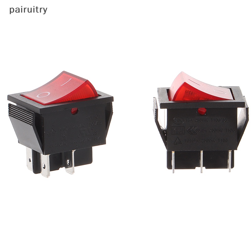 Prt RK1-01 16A 250V ON-OFF Rocker Switch 4Pin 6Pin KCD4-201n Saklar Perahu PRT