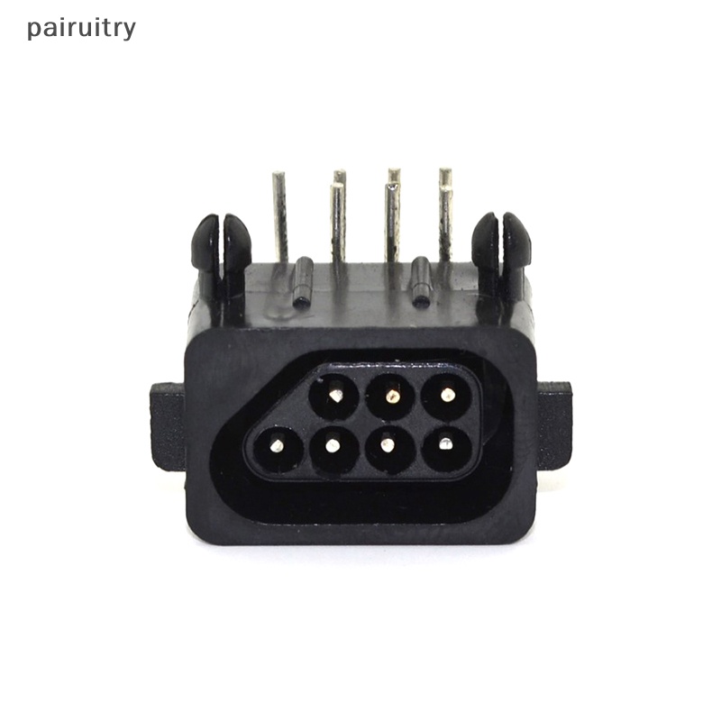 Prt 1PCS 90derajat 7Pin Konektor Female Suku Cadang Pengganti Untuk NES Konsol Soket Controller Konektor Port Socket PRT