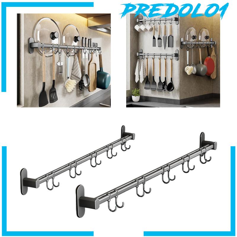 [Predolo1] Rak Tutup Panci Rel Dapur Organizer Penyimpanan Untuk Kamar Mandi Dapur